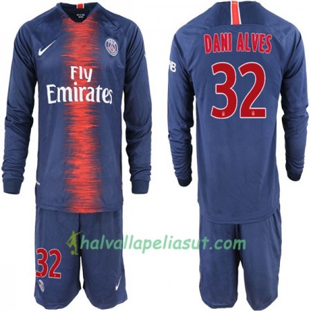 Jalkapallo Pelipaidat Paris Saint Germain Dani Alves 32 Lasten Kotipaita 2018-2019 Pitkähihainen